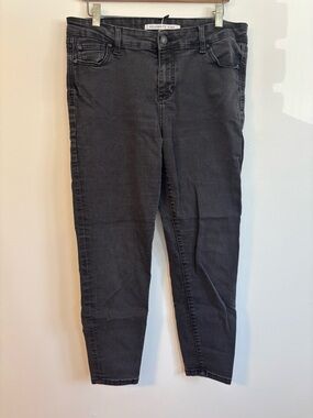 Celebrity Pink Dark Wash Black Cotton Skinny Jeans Size 11/30